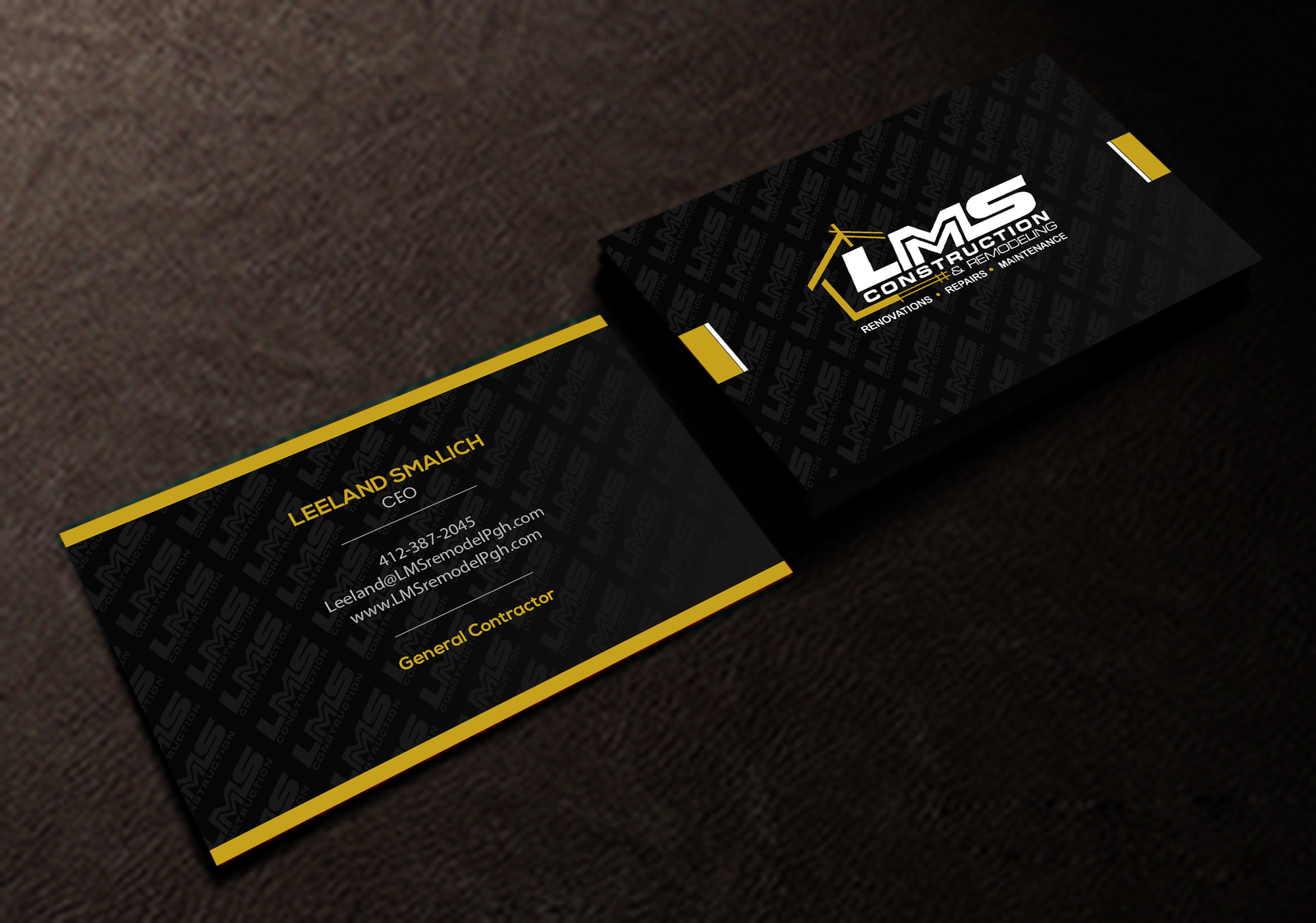 Visitenkarten-Design von Creations Box 2015 für LMS Construction and Remodeling, LLC | Design #28773537