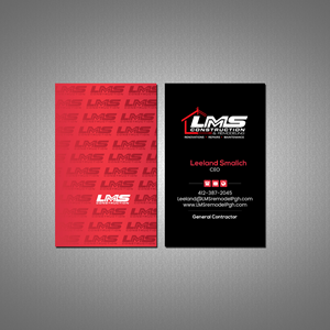 Visitenkarten-Design von Creations Box 2015 für LMS Construction and Remodeling, LLC | Design: #28773547