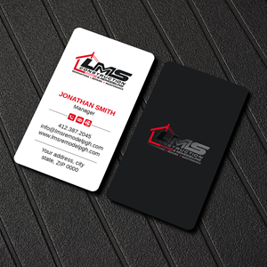 Visitenkarten-Design von LAXMI DESIGNHUB für LMS Construction and Remodeling, LLC | Design: #28765780