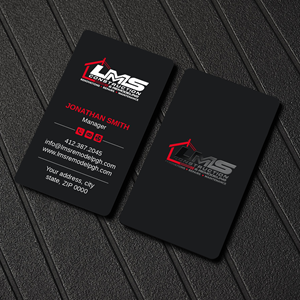 Visitenkarten-Design von LAXMI DESIGNHUB für LMS Construction and Remodeling, LLC | Design: #28765781