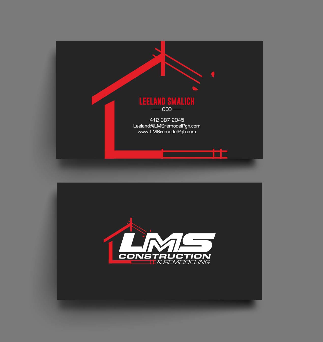 Visitenkarten-Design von chandrayaan.creative für LMS Construction and Remodeling, LLC | Design #28770668