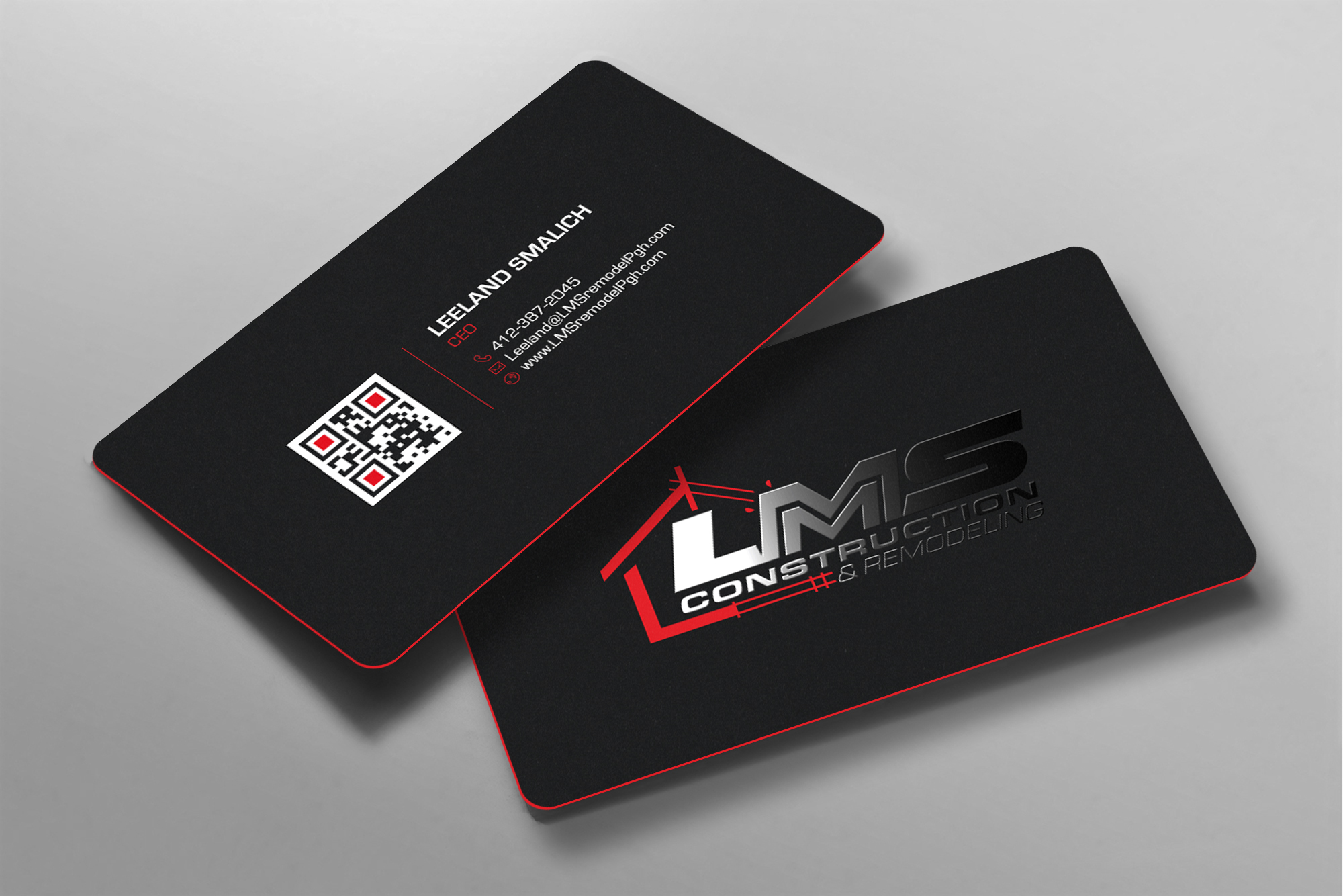 Diseño de Tarjeta de Presentación por chandrayaan.creative para LMS Construction and Remodeling, LLC | Diseño #28771343