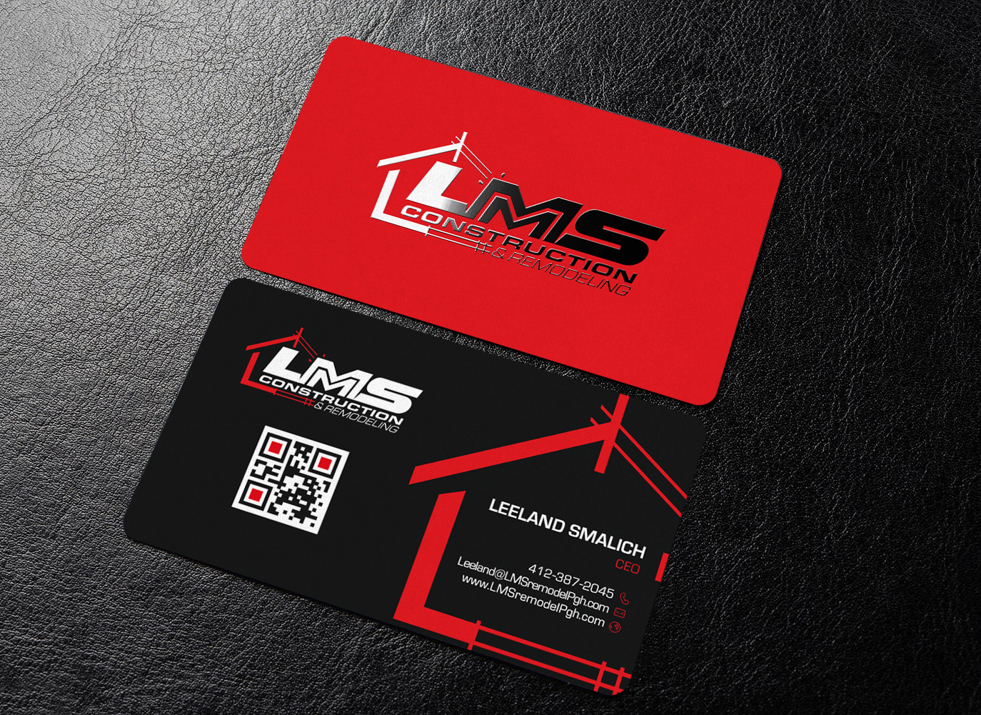 Visitenkarten-Design von chandrayaan.creative für LMS Construction and Remodeling, LLC | Design #28771344