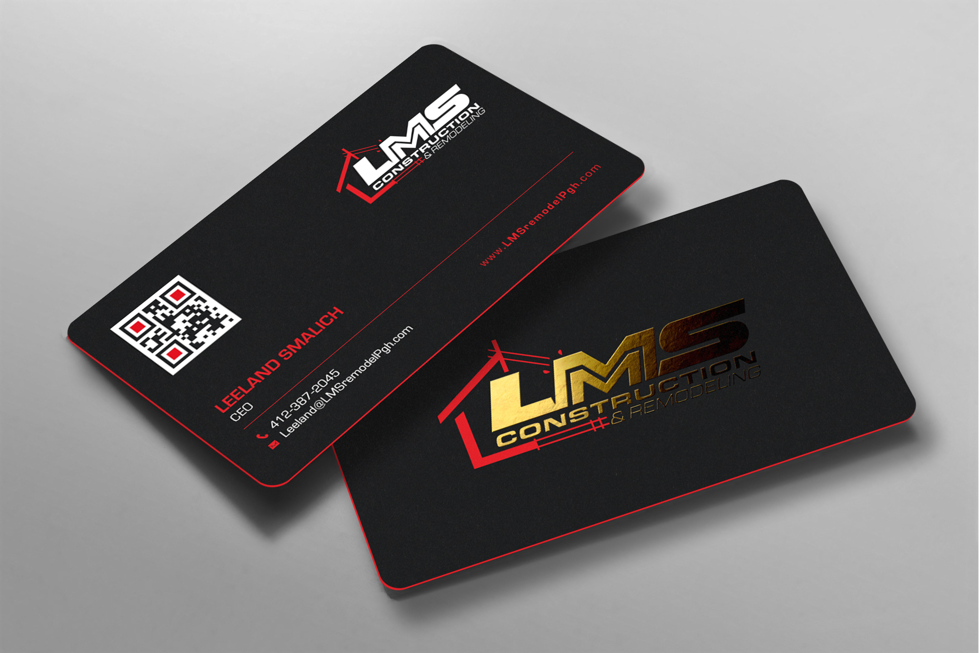 Visitenkarten-Design von chandrayaan.creative für LMS Construction and Remodeling, LLC | Design #28771346