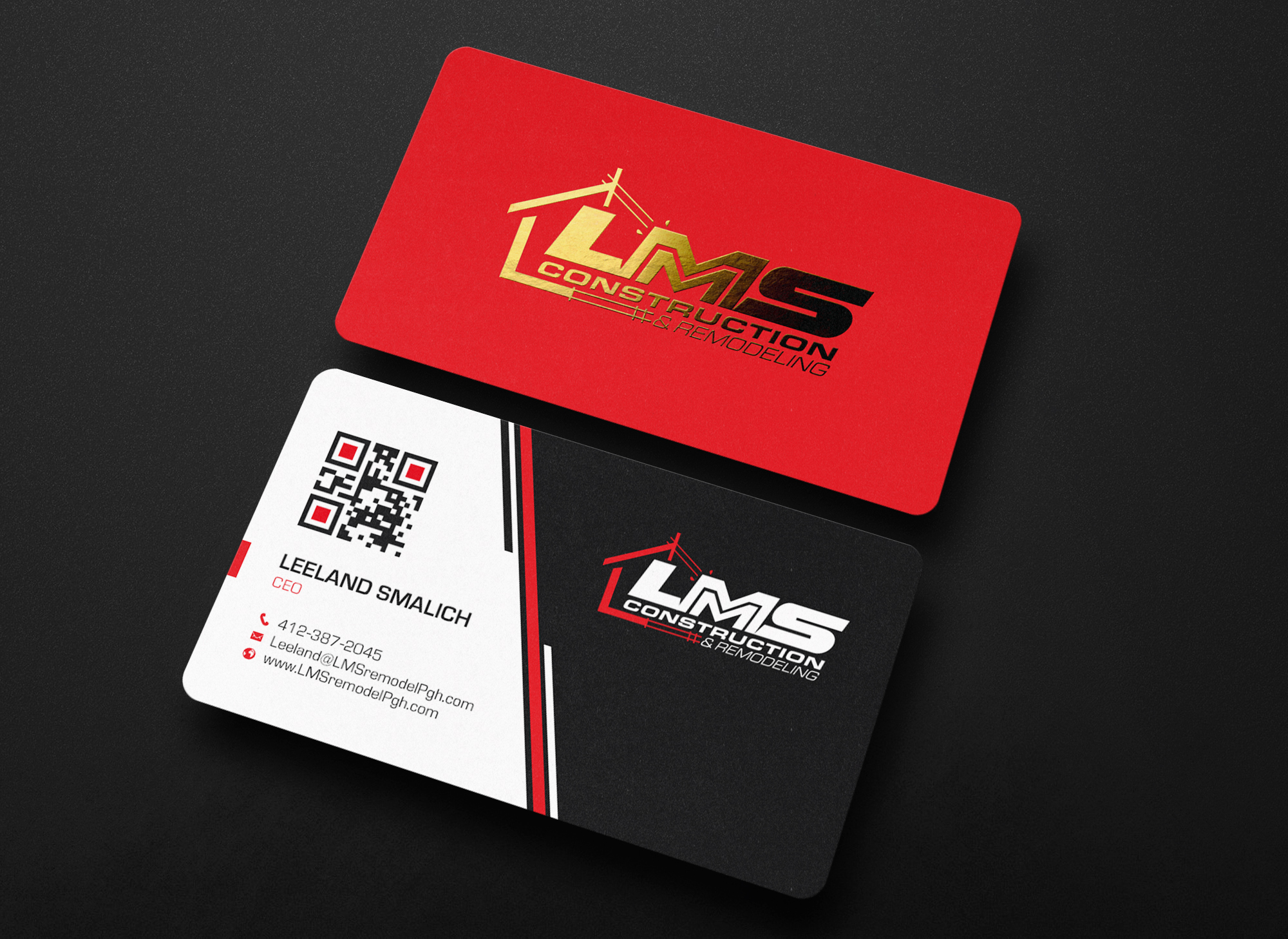 Visitenkarten-Design von chandrayaan.creative für LMS Construction and Remodeling, LLC | Design #28771347