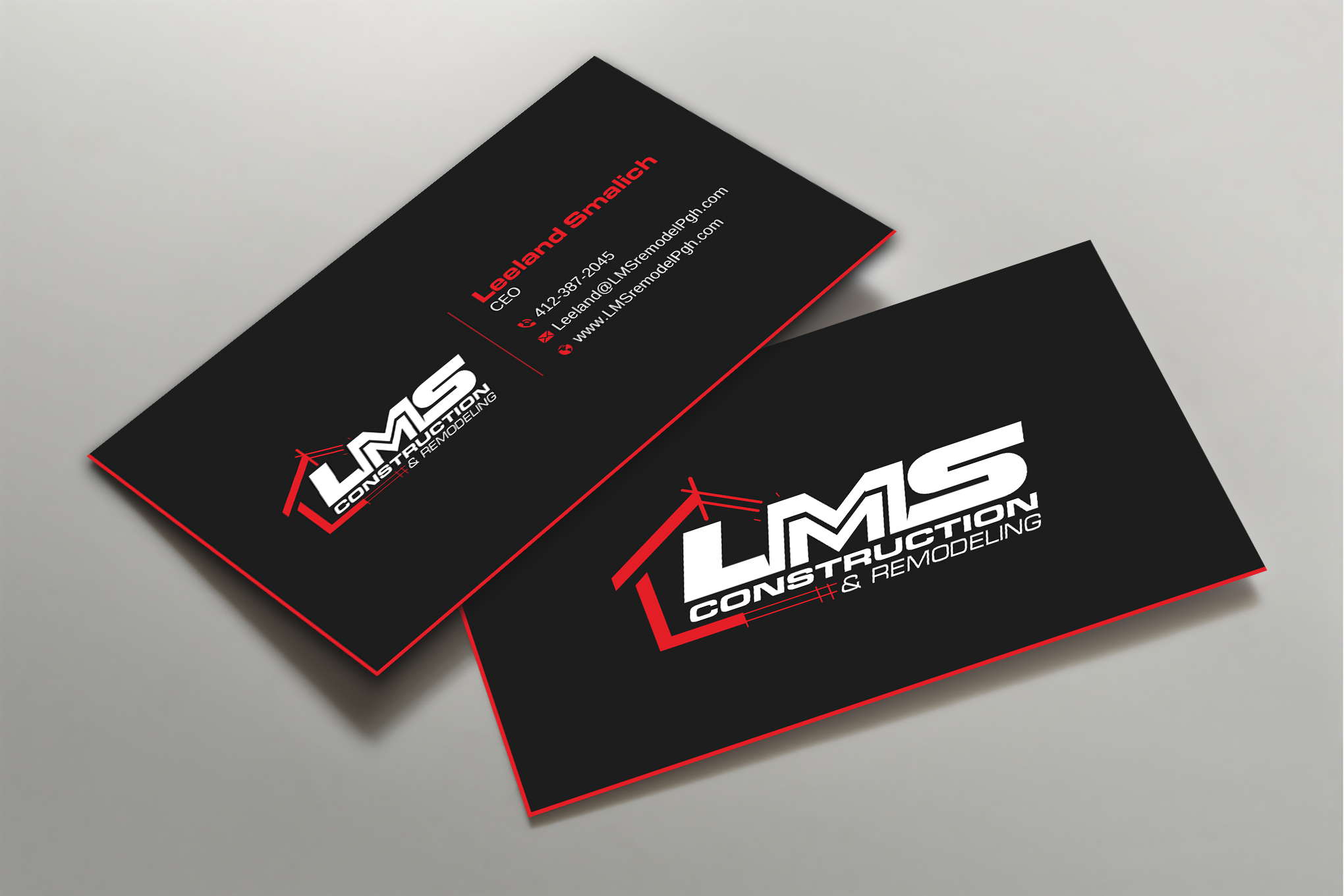 Visitenkarten-Design von Uttom 2 für LMS Construction and Remodeling, LLC | Design #28767712