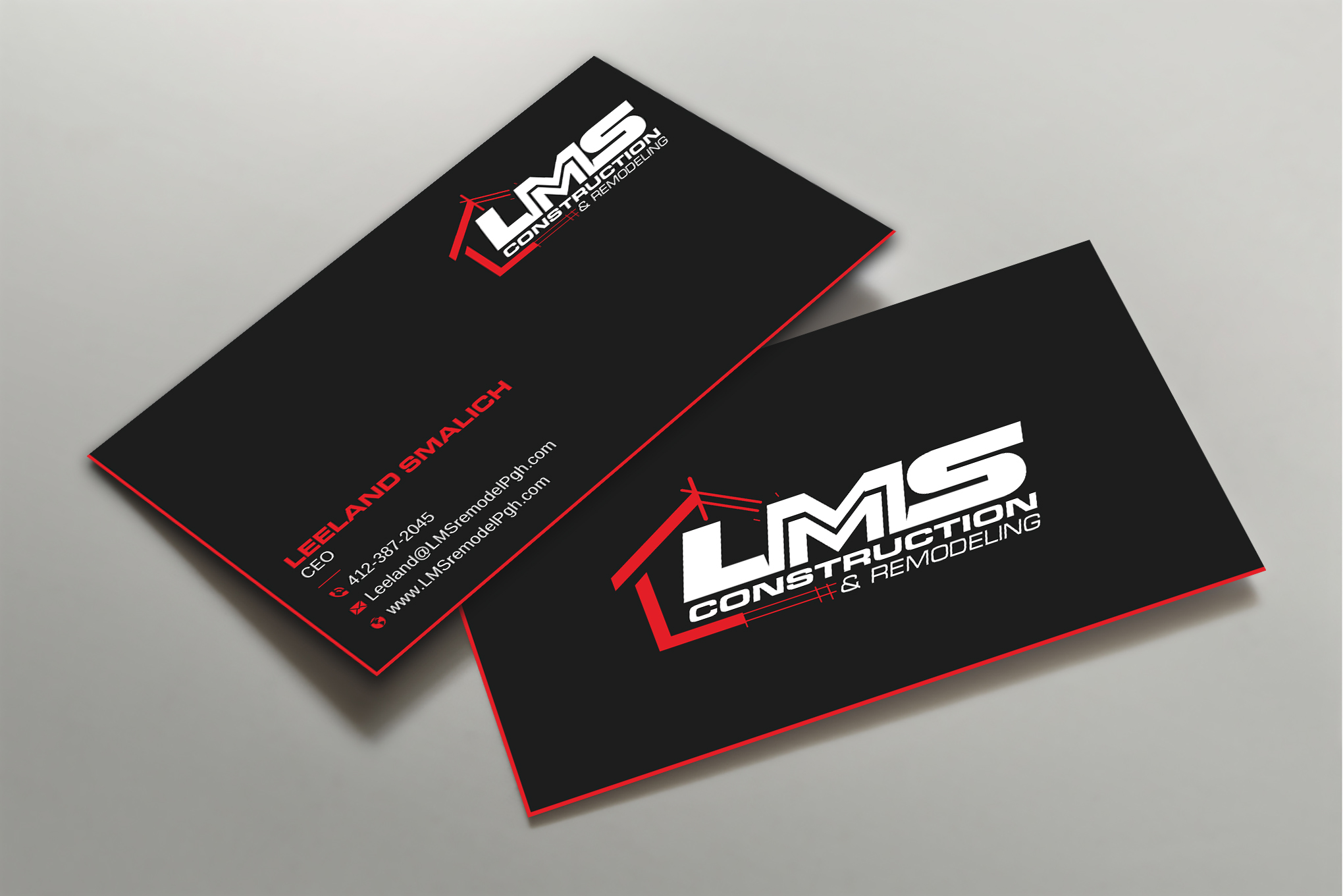 Visitenkarten-Design von Uttom 2 für LMS Construction and Remodeling, LLC | Design #28767713