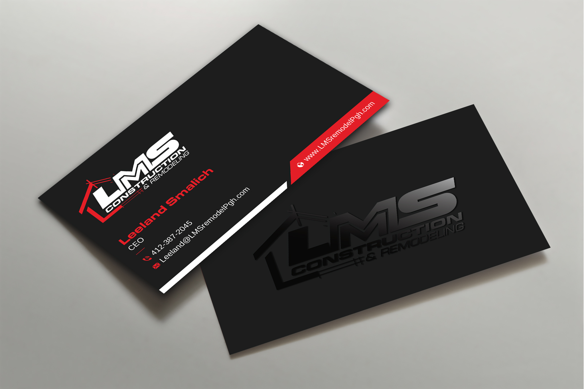 Business Card Design by Uttom 2 for LMS Construction and Remodeling, LLC | Design #28767951