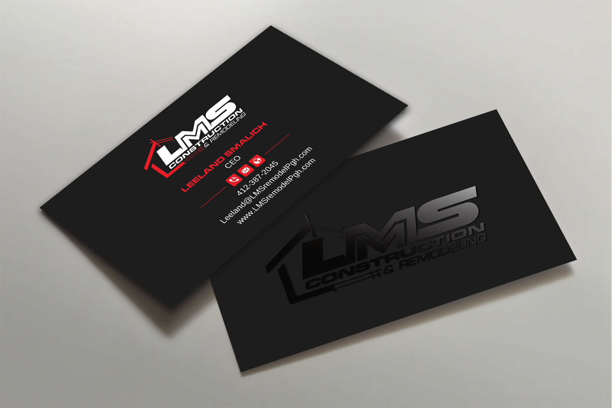 Visitenkarten-Design von Uttom 2 für LMS Construction and Remodeling, LLC | Design #28767952