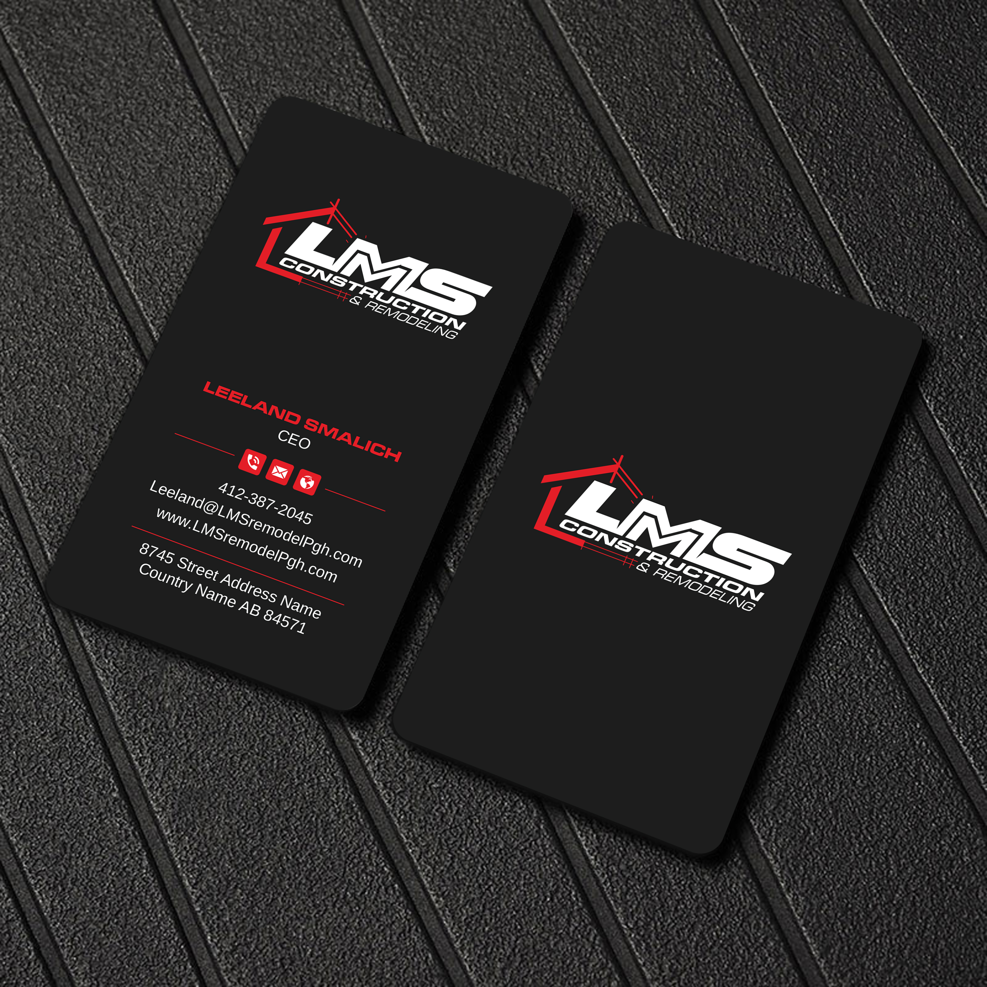 Visitenkarten-Design von Uttom 2 für LMS Construction and Remodeling, LLC | Design #28767954