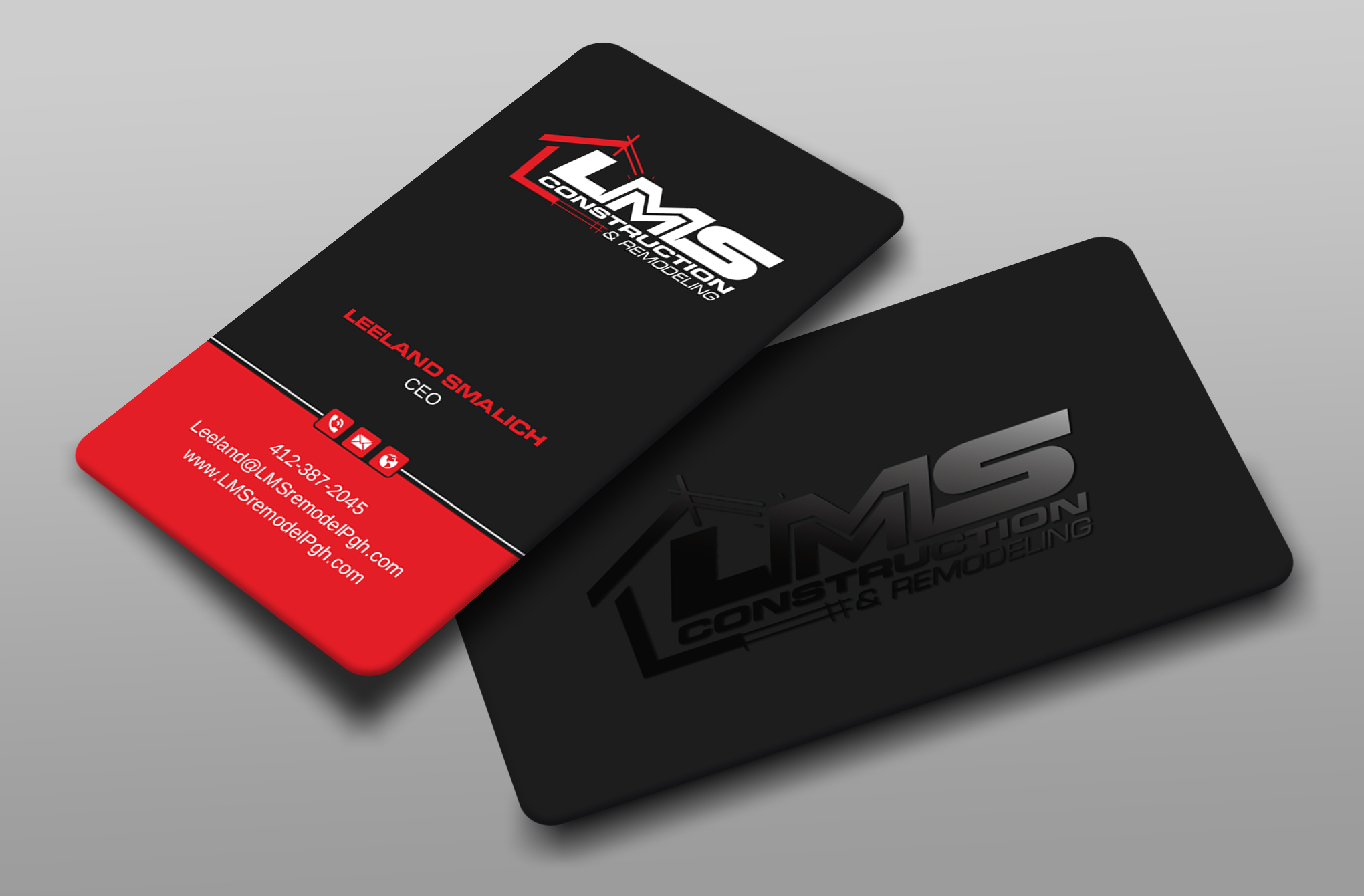 Business Card Design by Uttom 2 for LMS Construction and Remodeling, LLC | Design #28767960