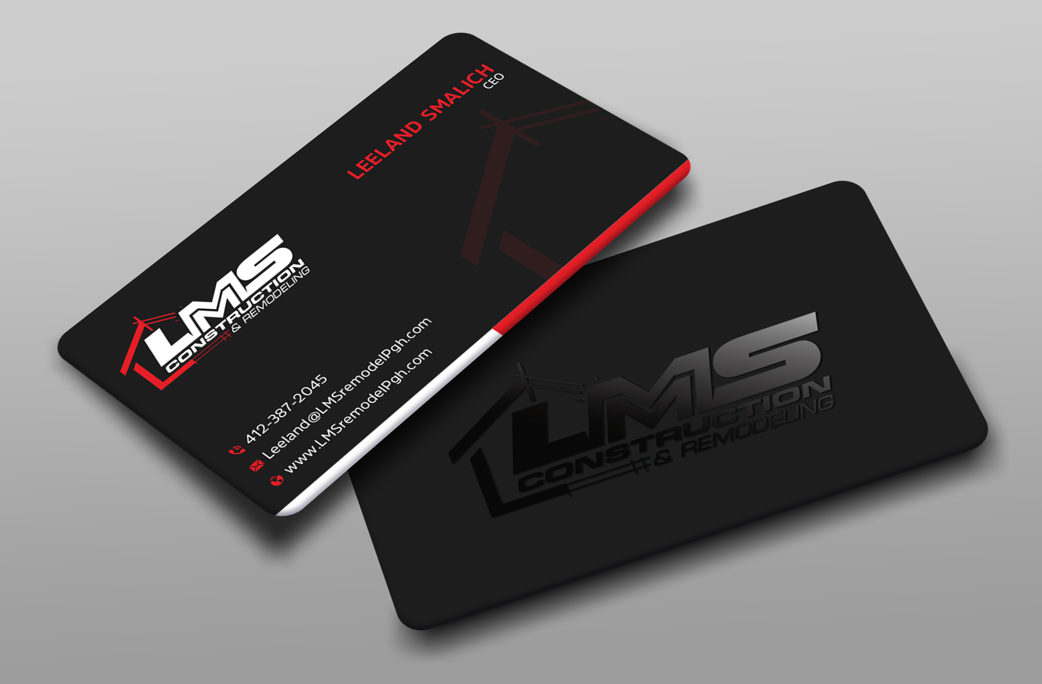 Diseño de Tarjeta de Presentación por Uttom 2 para LMS Construction and Remodeling, LLC | Diseño #28767961