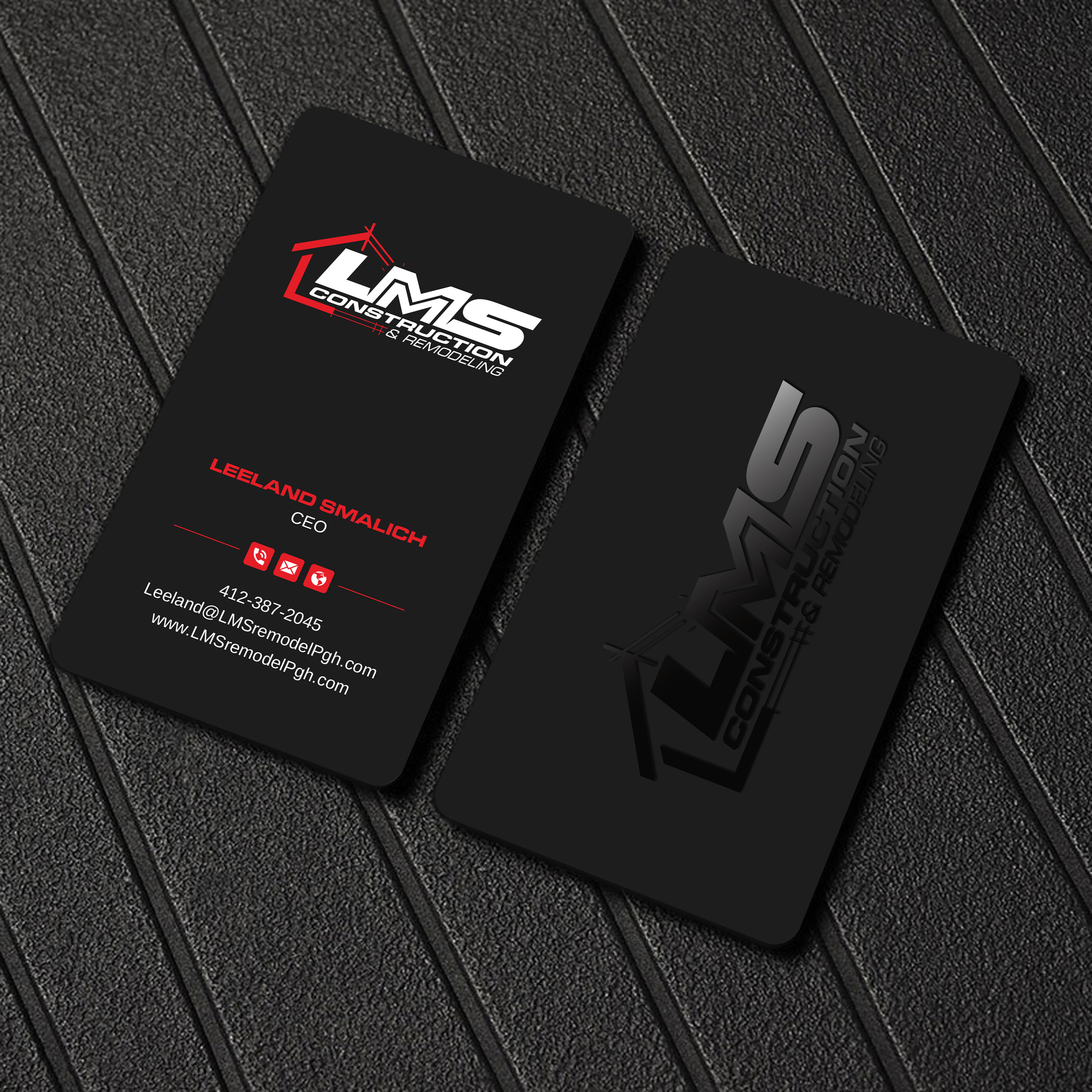 Diseño de Tarjeta de Presentación por Uttom 2 para LMS Construction and Remodeling, LLC | Diseño #28767962