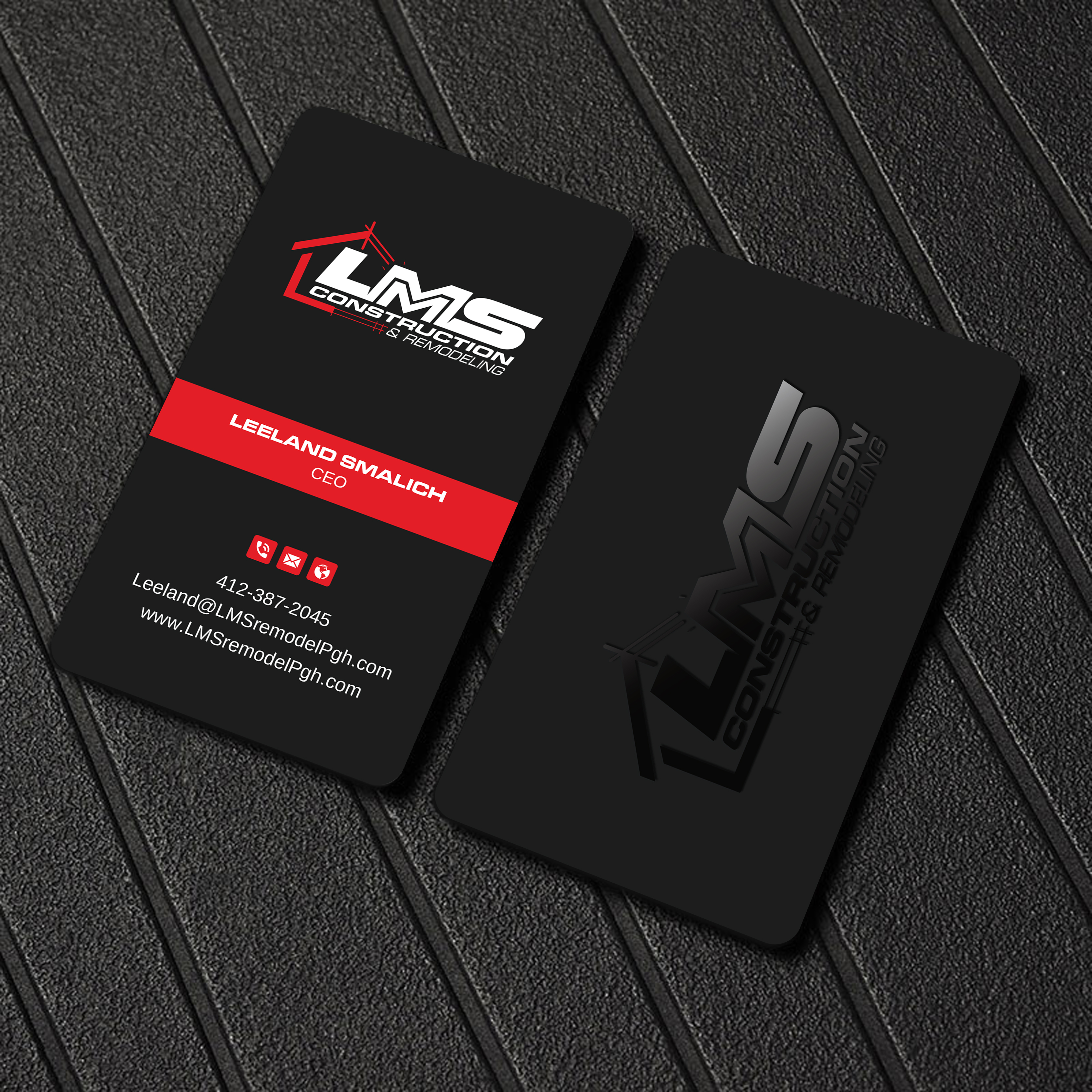 Visitenkarten-Design von Uttom 2 für LMS Construction and Remodeling, LLC | Design #28767963