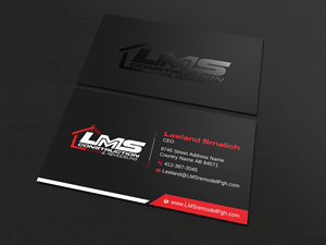 Visitenkarten-Design von Uttom 2 für LMS Construction and Remodeling, LLC | Design: #28768819