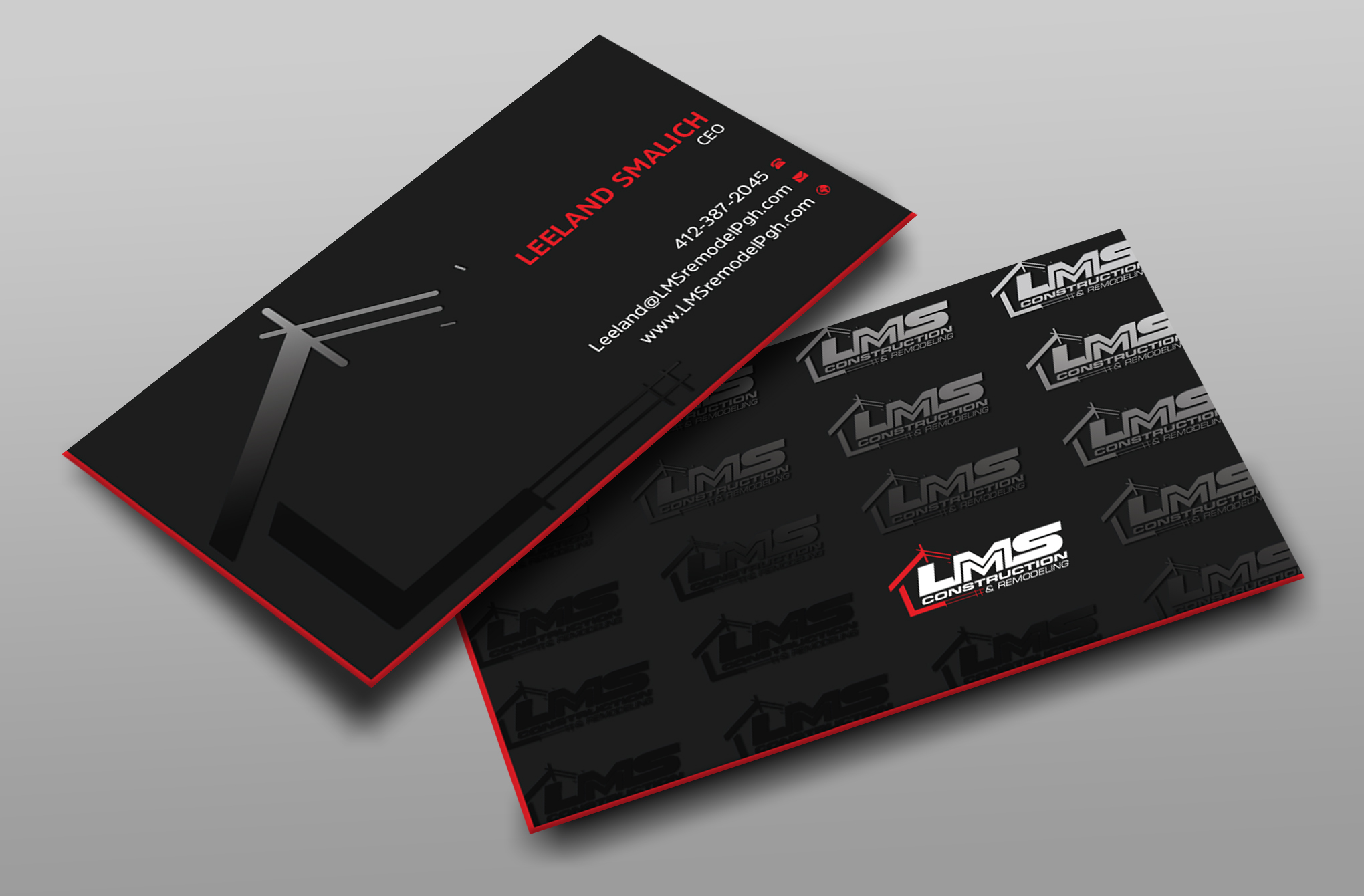 Business Card Design by Uttom 2 for LMS Construction and Remodeling, LLC | Design #28768824