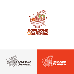 Bowlsome & Rameniac | Logo Design by Brightshine