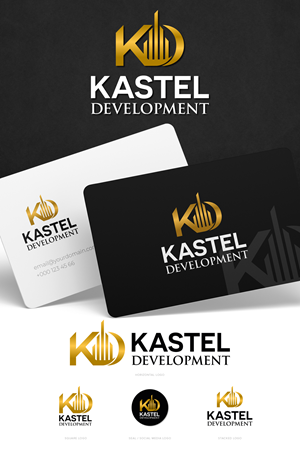 Logo Design by Asya Logo for Kastel Development | Design #28783757
