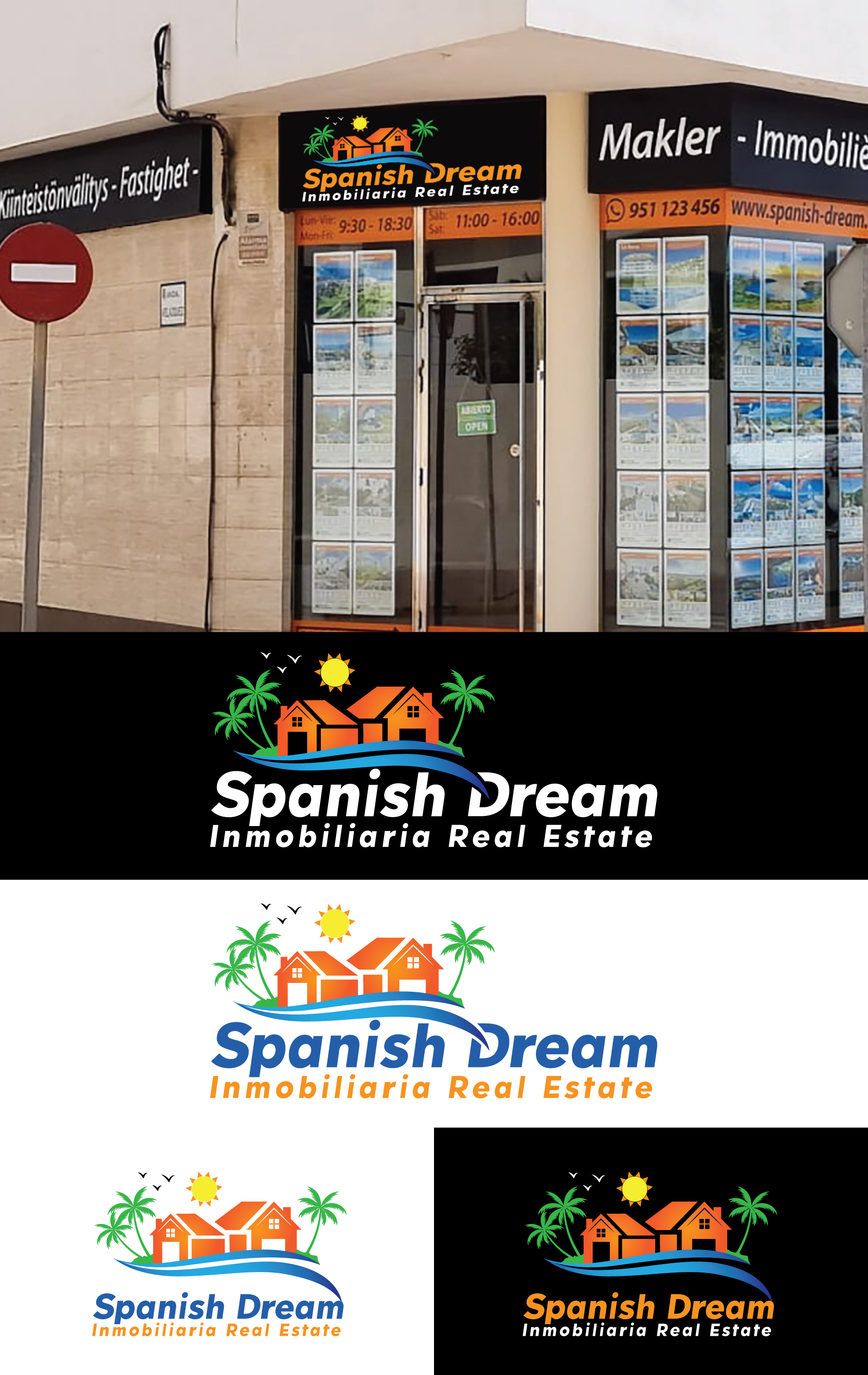 Logo Design by StromDesignHub for Spanish Dream Real Estate S.L., B75628917 | Design #28774405