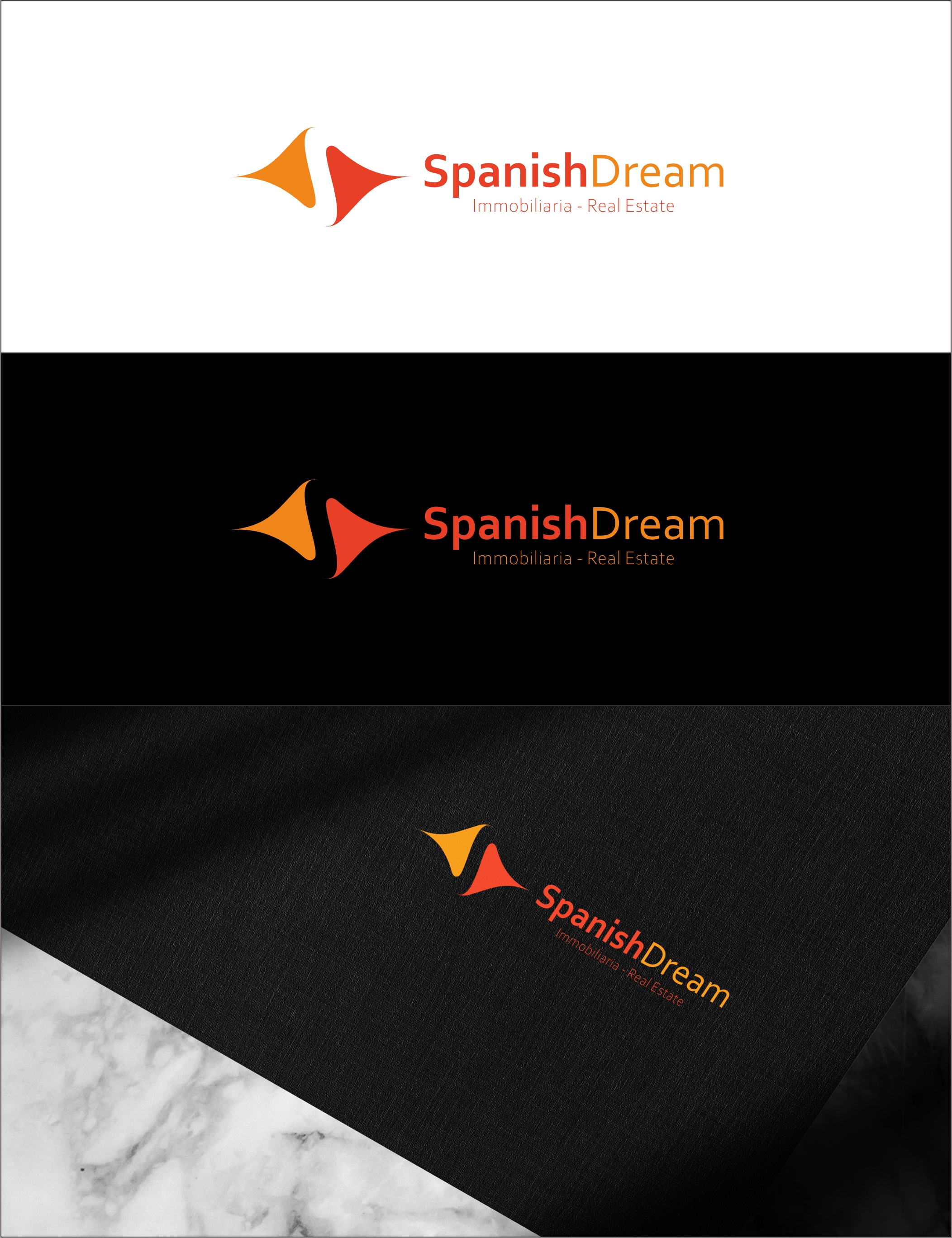 Logo Design by Student_art for Spanish Dream Real Estate S.L., B75628917 | Design #28803777