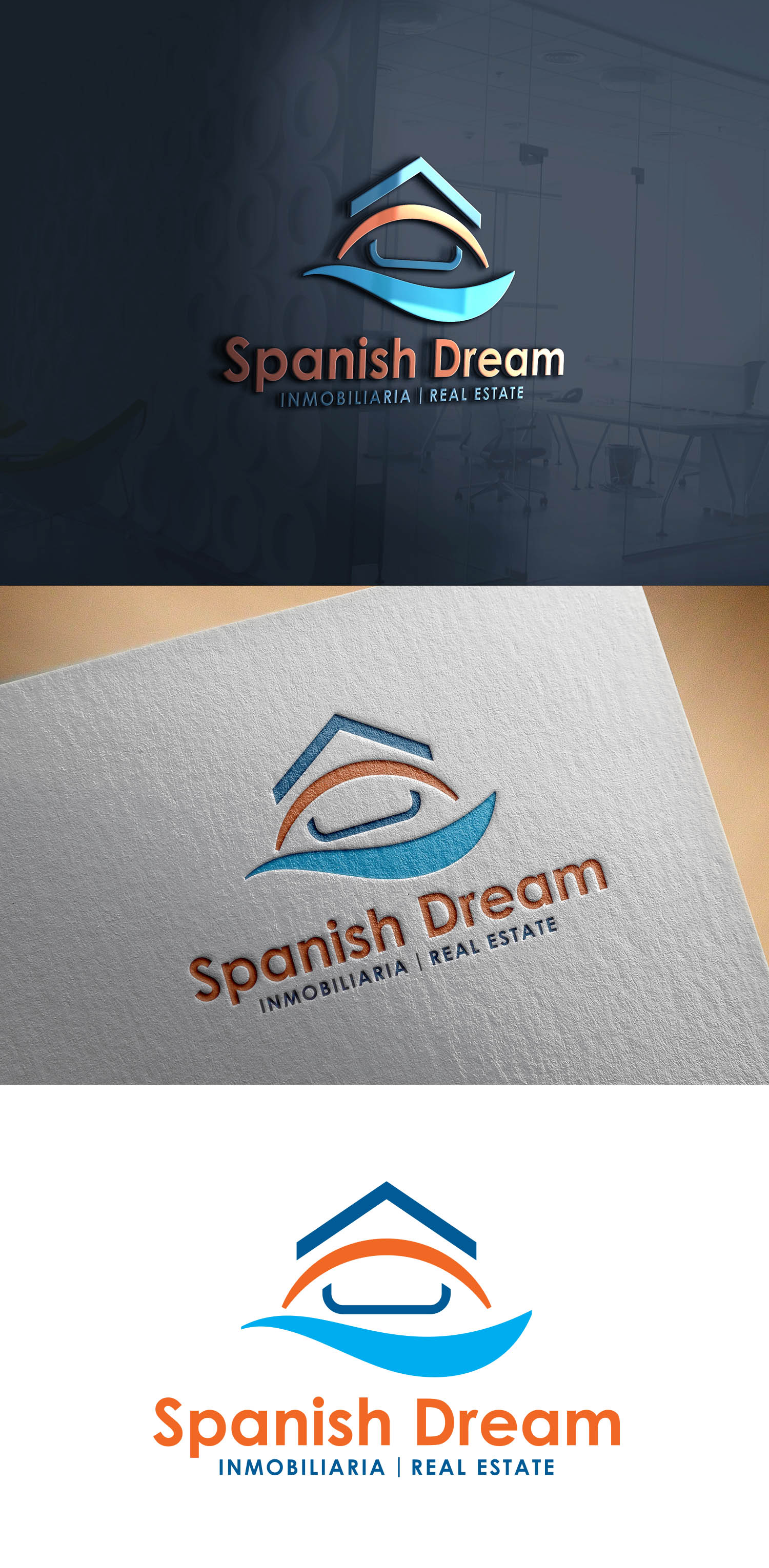 Logo Design by sariaka for Spanish Dream Real Estate S.L., B75628917 | Design #28803423