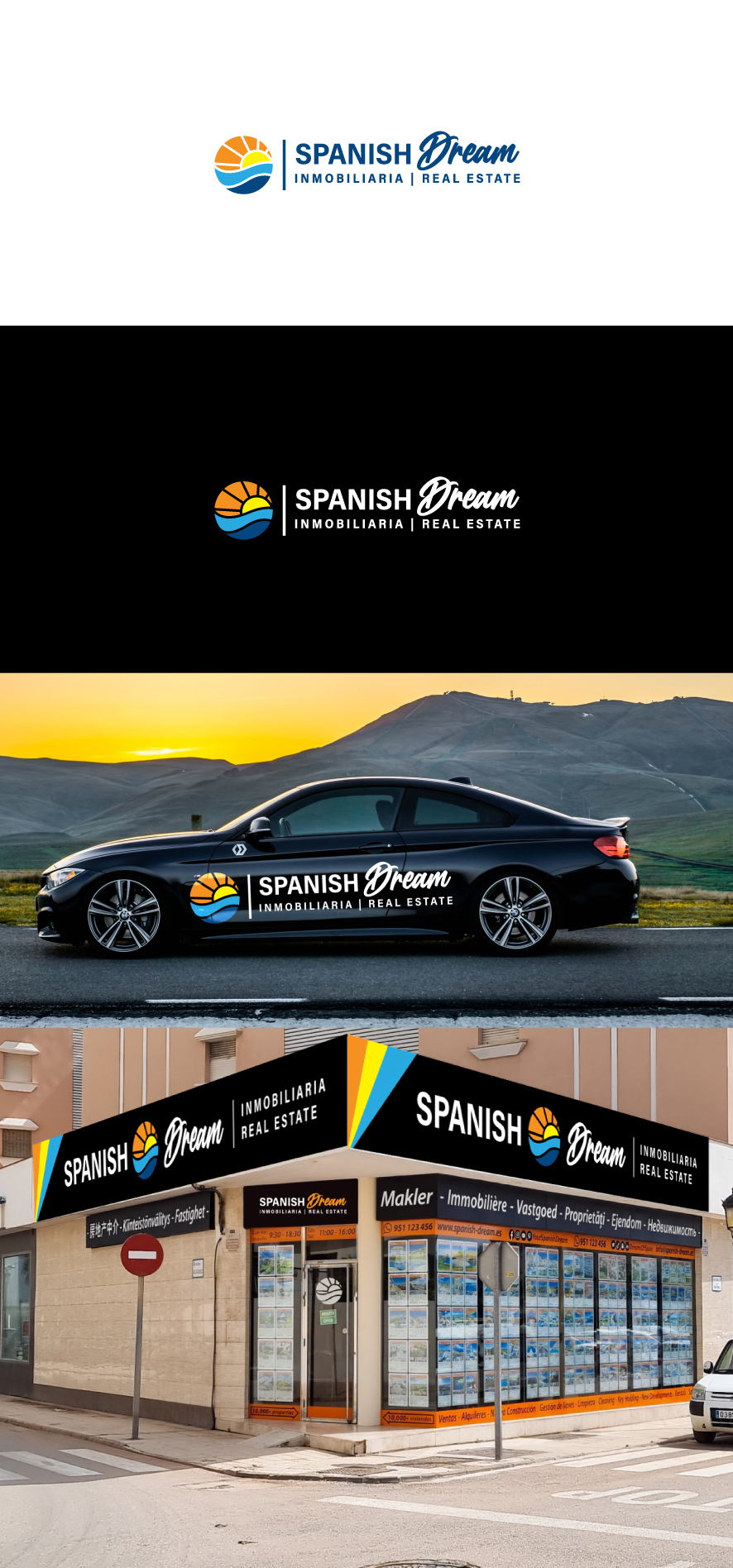 Diseño de Logo por raigraphics para Spanish Dream Real Estate S.L., B75628917 | Diseño #28777884