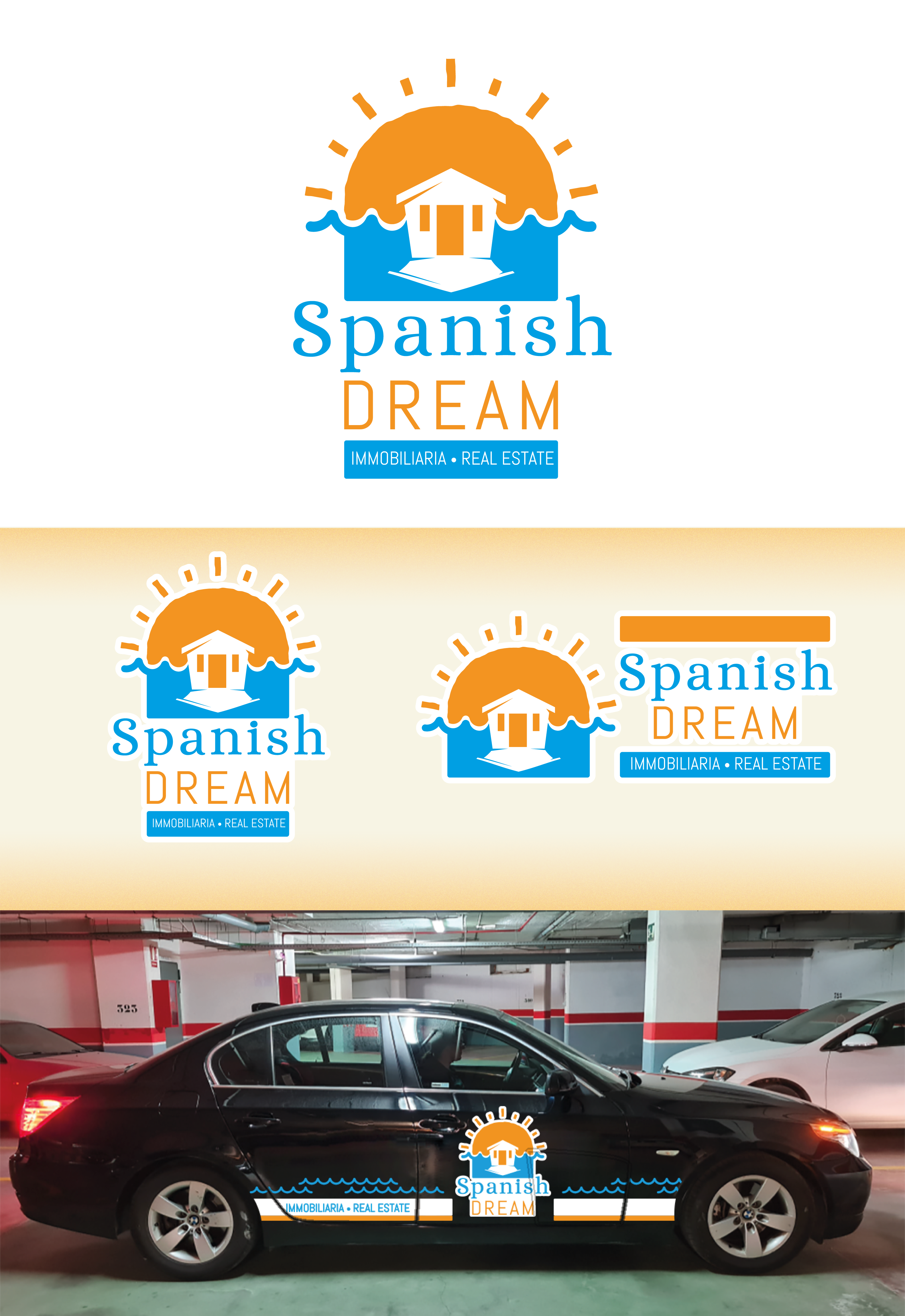 Logo Design by Brandão for Spanish Dream Real Estate S.L., B75628917 | Design #28778286