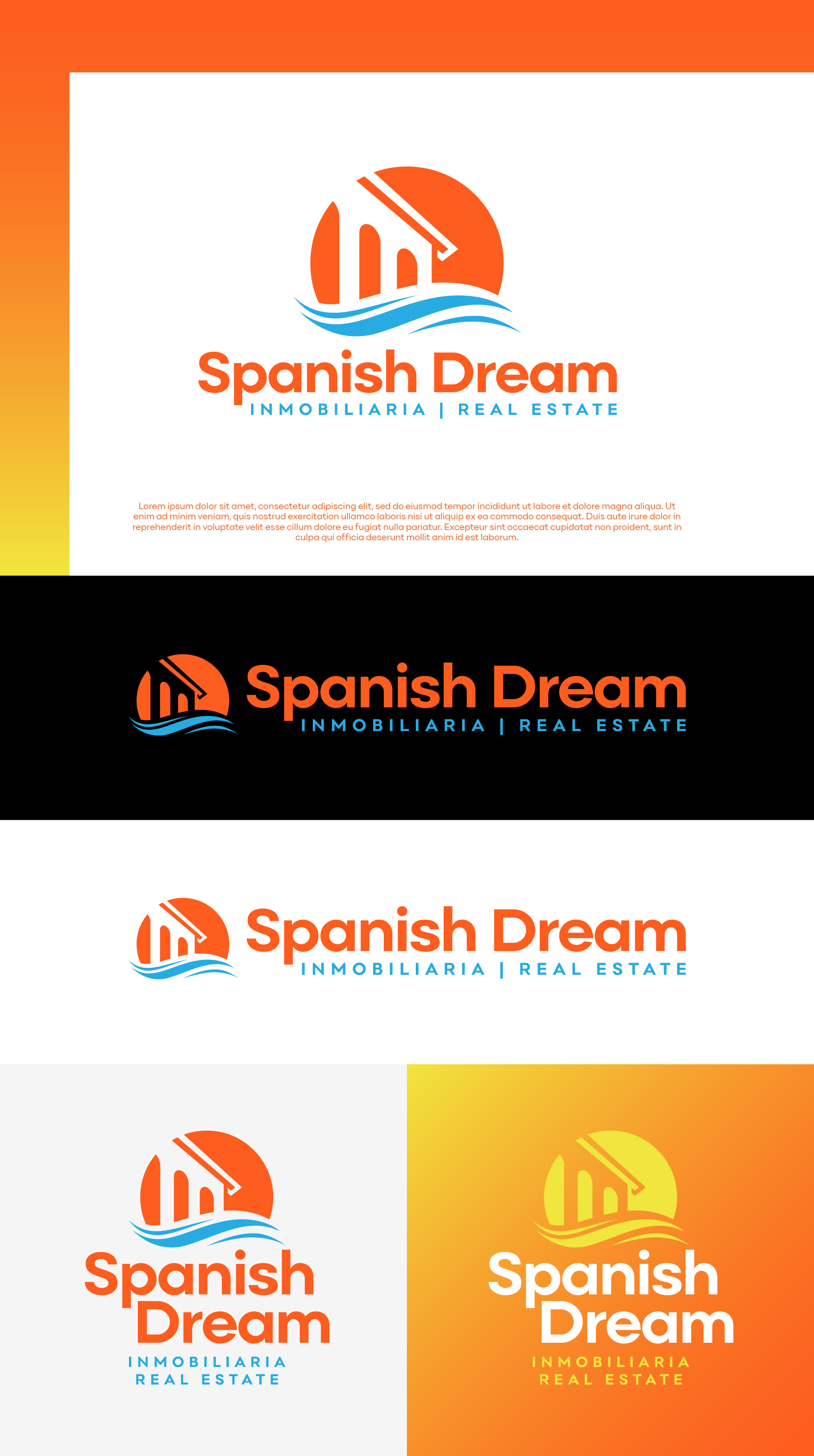 Logo Design by grrssn for Spanish Dream Real Estate S.L., B75628917 | Design #28806335