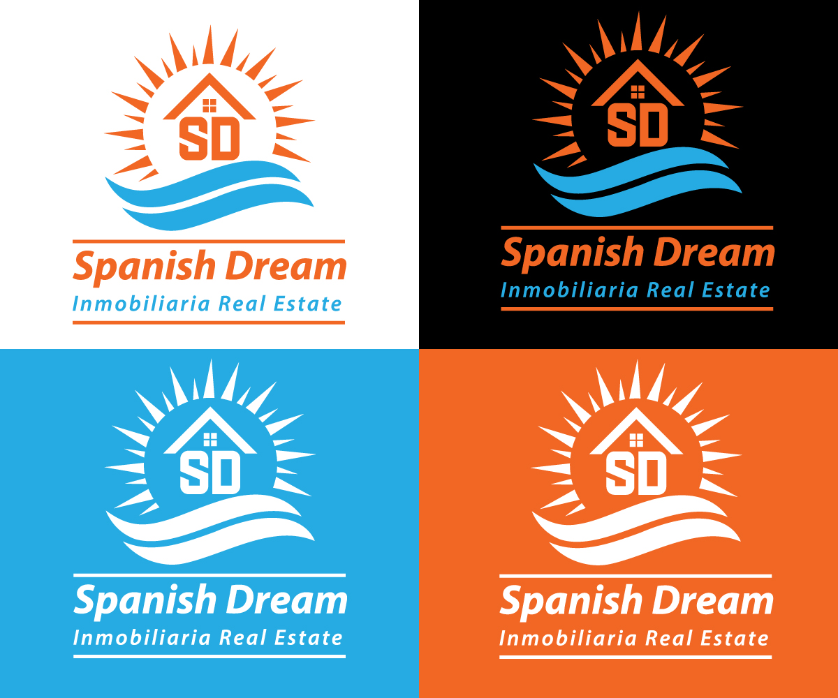 Logo Design by UN for Spanish Dream Real Estate S.L., B75628917 | Design #28773059