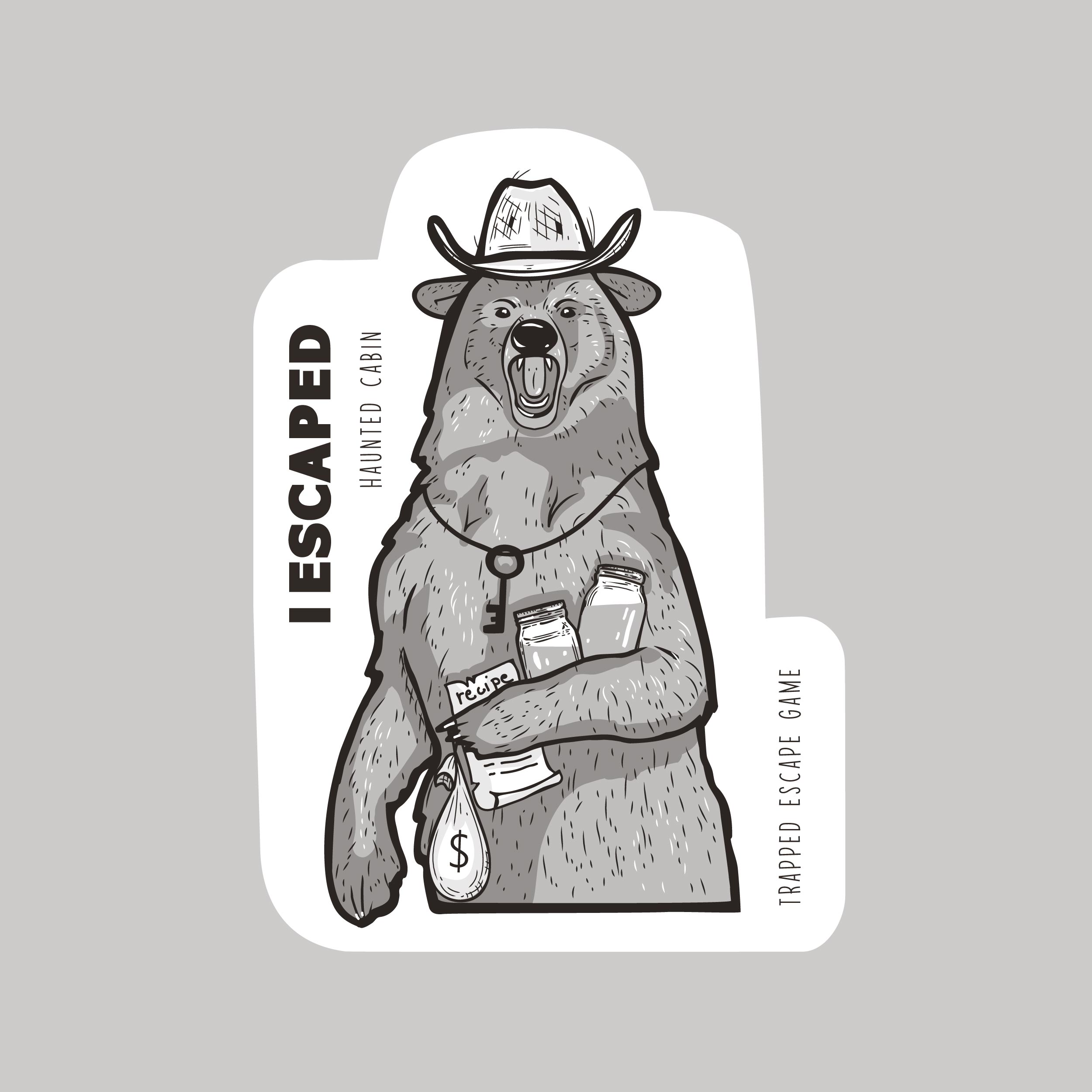 Sticker Design by karika for Trapped Escape Game | Design #28801044