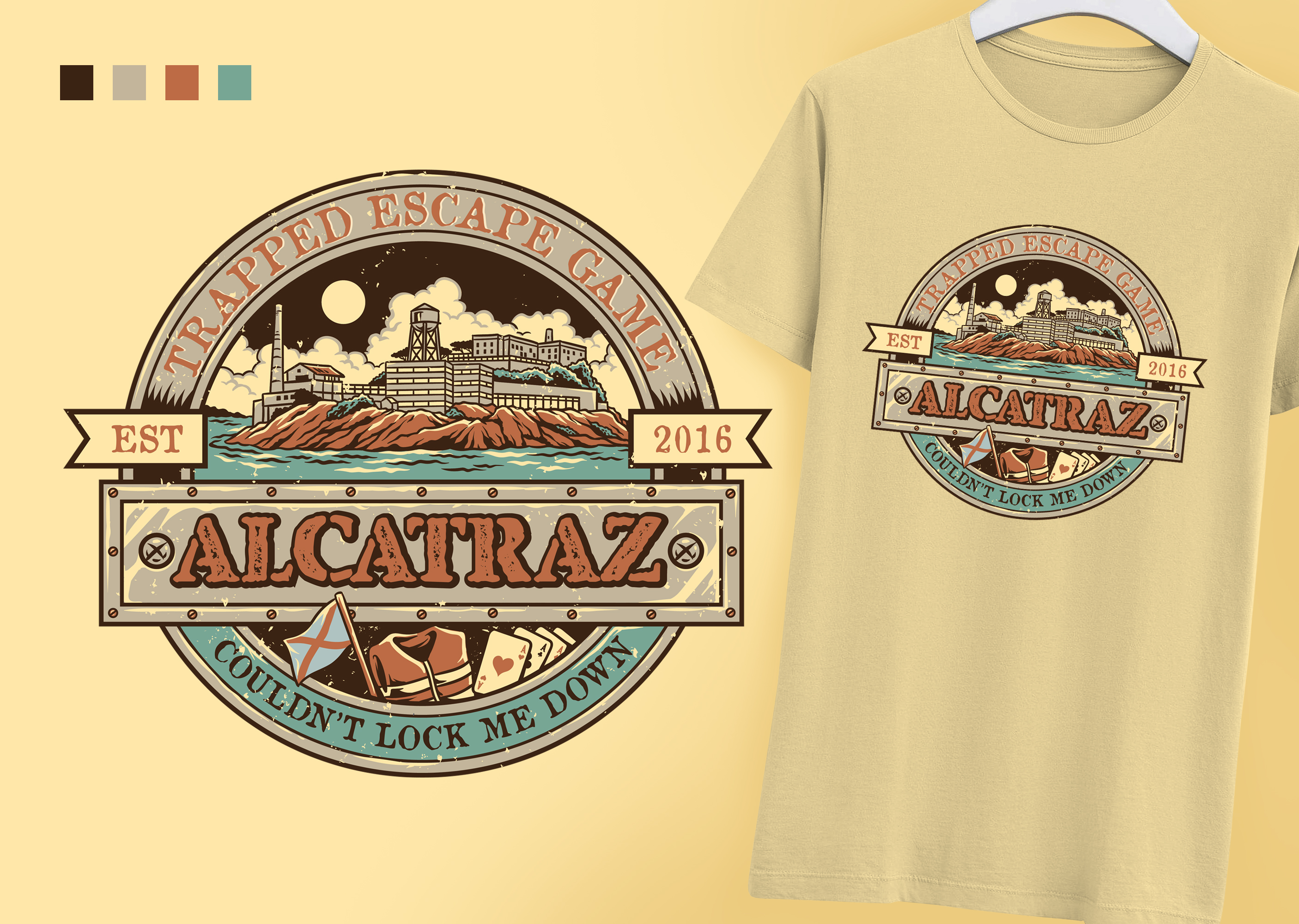 T-Shirt-Design von SangBlater für Trapped Escape Game | Design #28809500