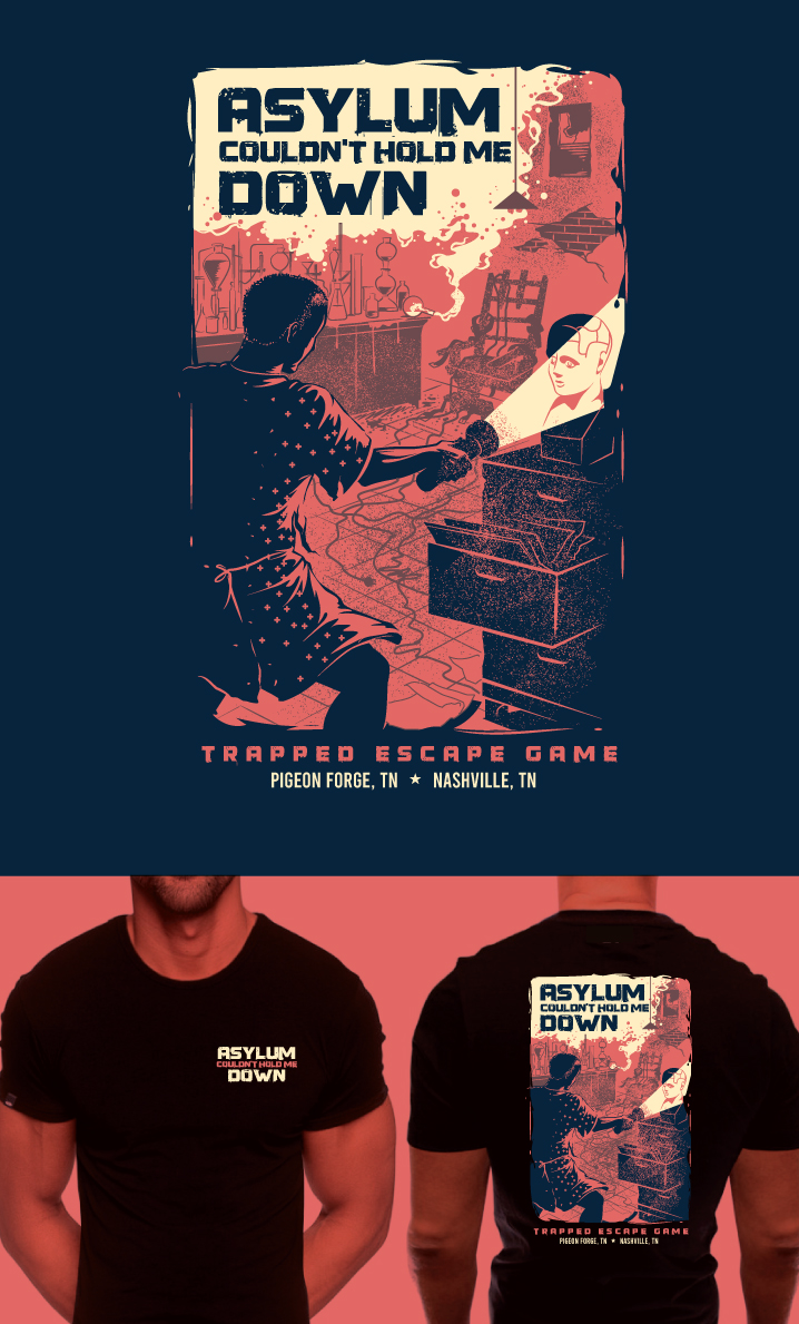 T-shirt Design by ally designs for Trapped Escape Game | Design #28837412