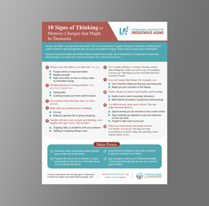 Flyer Design by KreativeMadz for International Association for Indigenous Aging | Design: #28777423