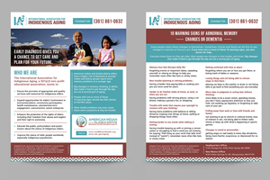 Flyer Design by KreativeMadz for International Association for Indigenous Aging | Design: #28801057