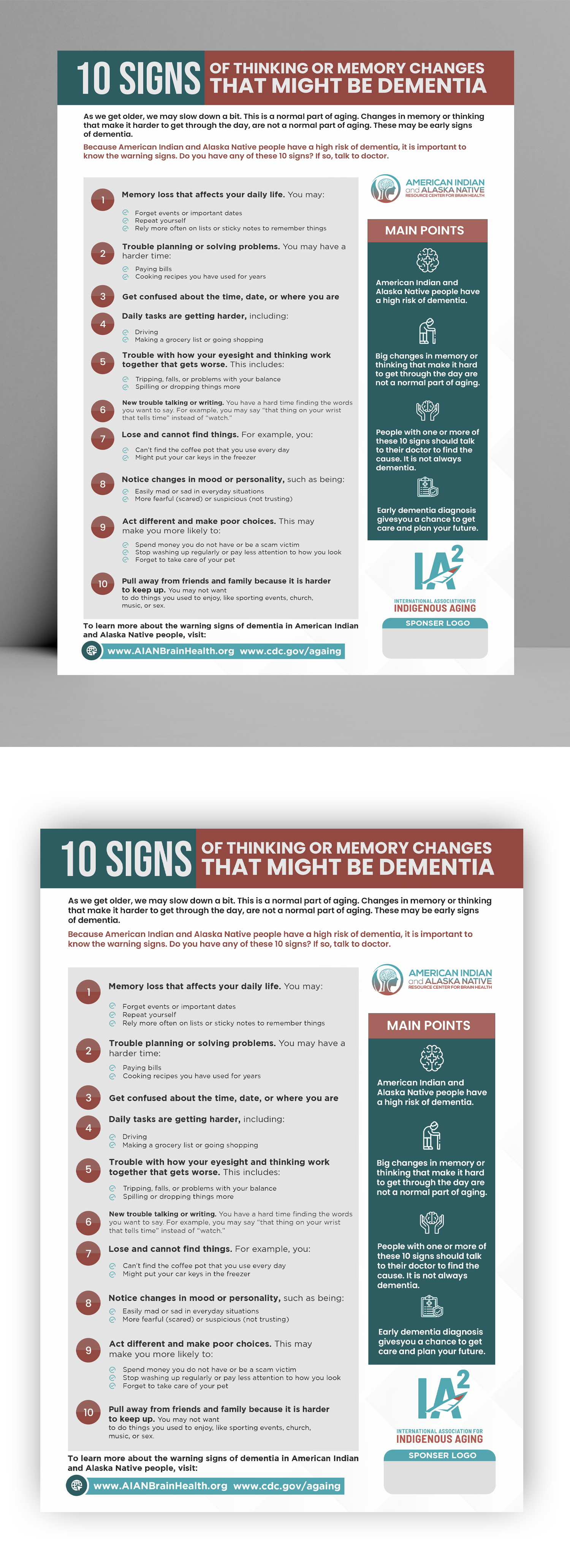 Flyer Design by debdesign for International Association for Indigenous Aging | Design #28792377