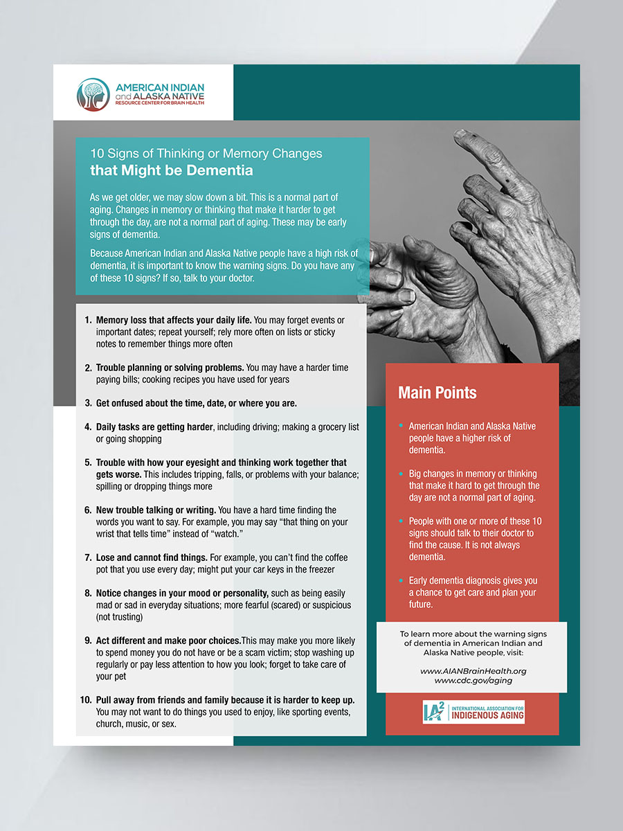 Flyer-Design von rug für International Association for Indigenous Aging | Design #28797843