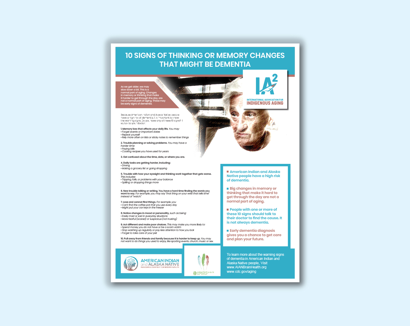 Flyer Design by 3Guys for International Association for Indigenous Aging | Design #28783520