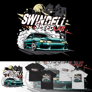 Swindell SpeedLab art project - motorsports based brand | Diseño de Camiseta por duatitik.std