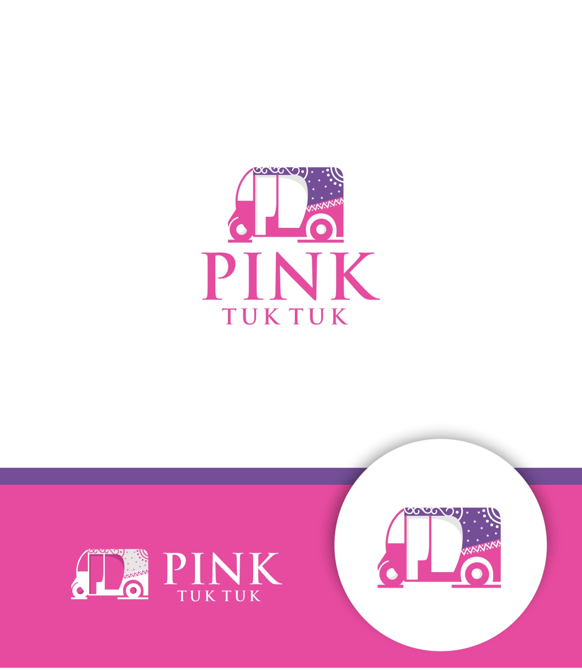 Logo Design by ecorokerz for Pink Tuk Tuk | Design #28796047