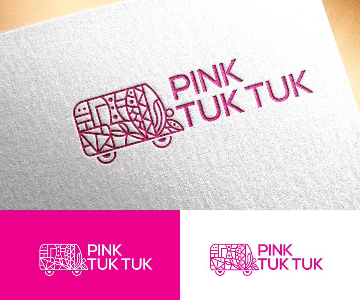 Logo Design by step forward 2 for Pink Tuk Tuk | Design #28776085
