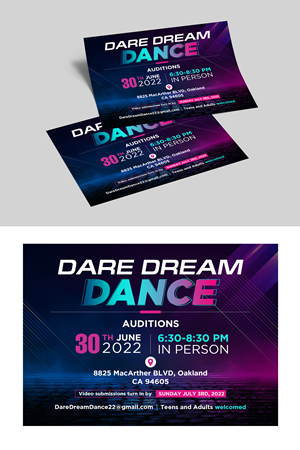 DDD AUDITION | Postkarten-Design von debdesign