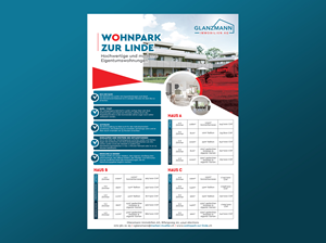 Wohnpark zur Linde - Zeitungsinserat für den Verkauf von Eigentumswohnungen | Diseño de Anuncio de Prensa por Payel Paul