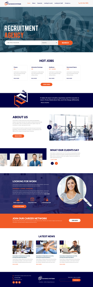 Staffing/Recruitment company | Web-Design von rightway