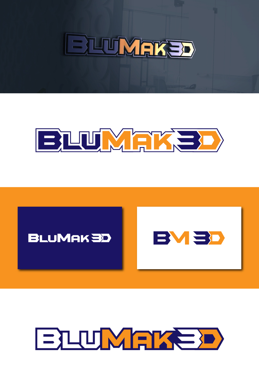 Logo Design by Mr. Art for BluMak 3D | Design #28791462