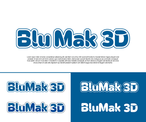 Diseño de Logo por Qent1M para BluMak 3D | Diseño #28789624