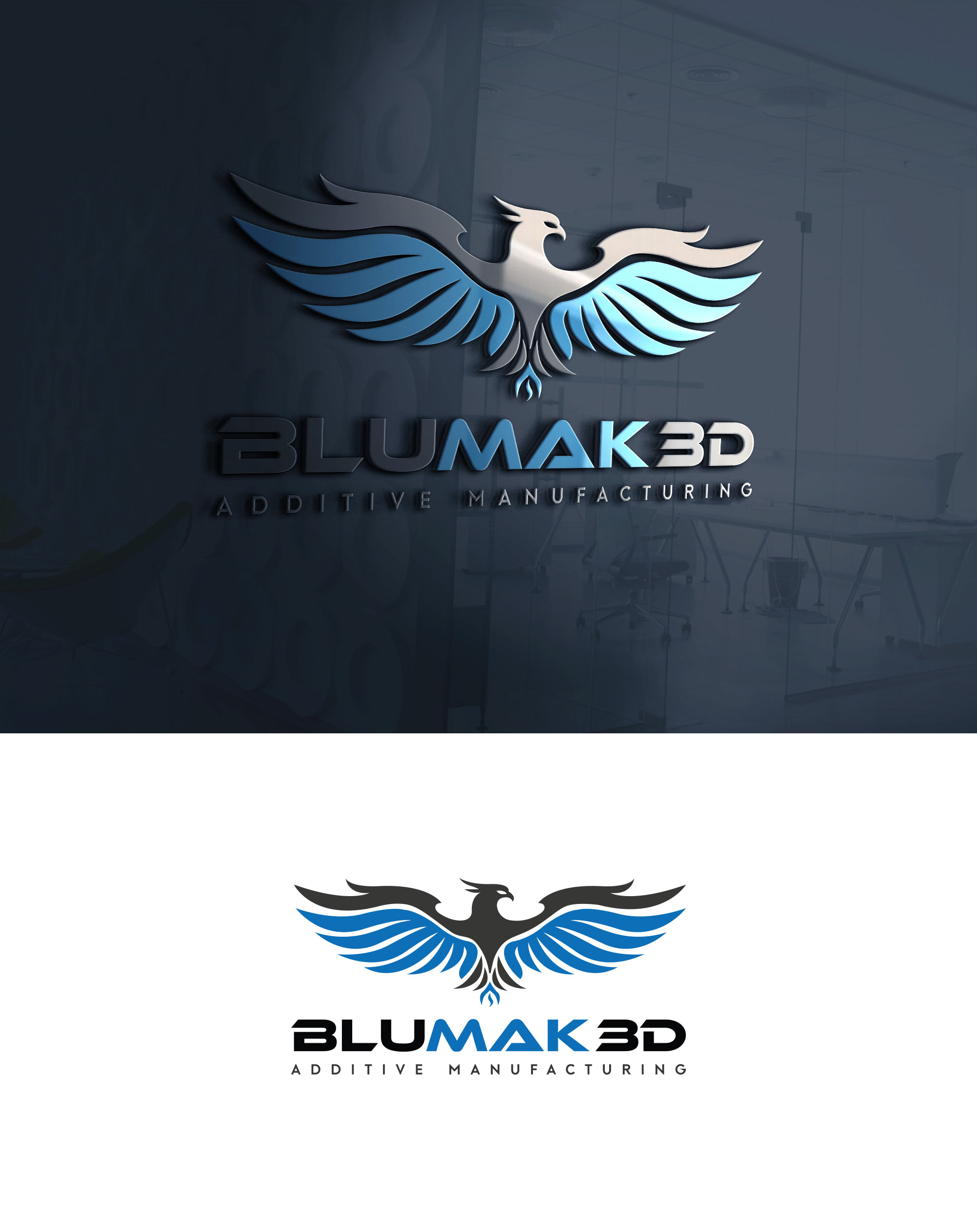 Logo Design by Namita for BluMak 3D | Design #28813019