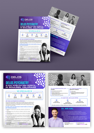Delos Psychiatry (Psychiatry clinic offering cutting edge treatments) | Design de Flyer par ZeneFashions