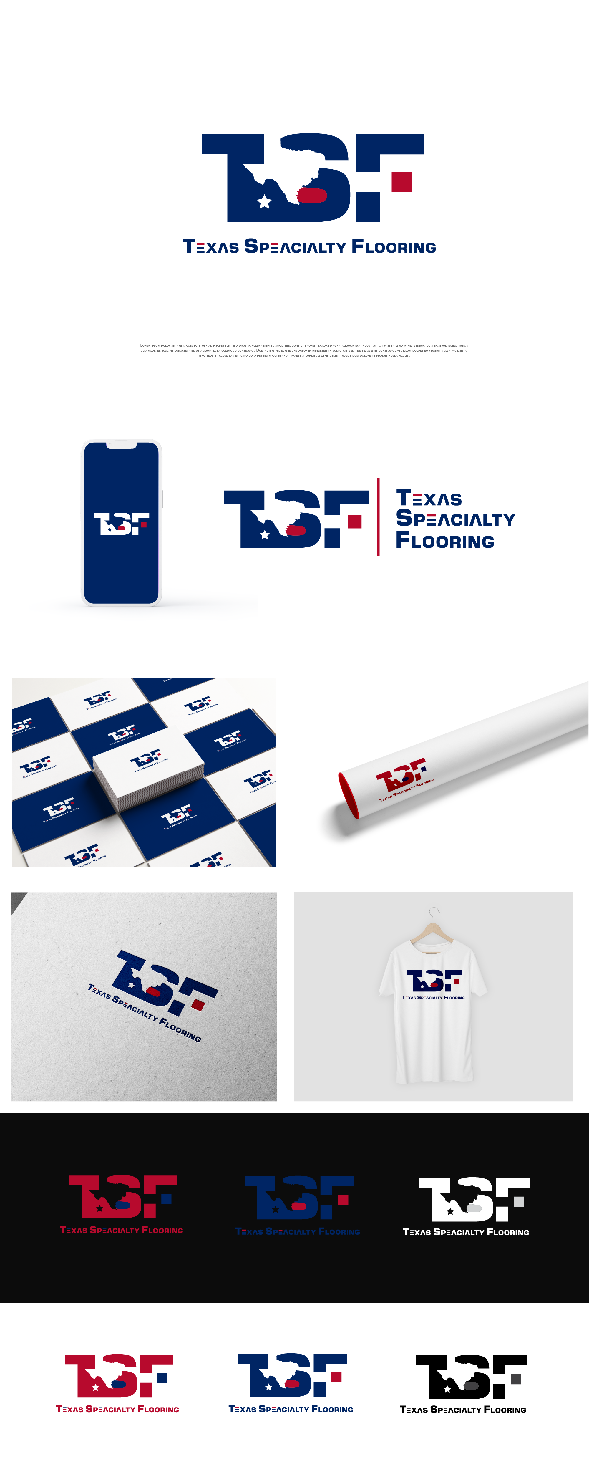 Logo Design by Grapismo Brand Studio for Texas Specialty Flooring LLC | Design #28792613