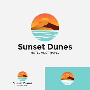 Sunset Dunes | Logo Design by IkromZaky