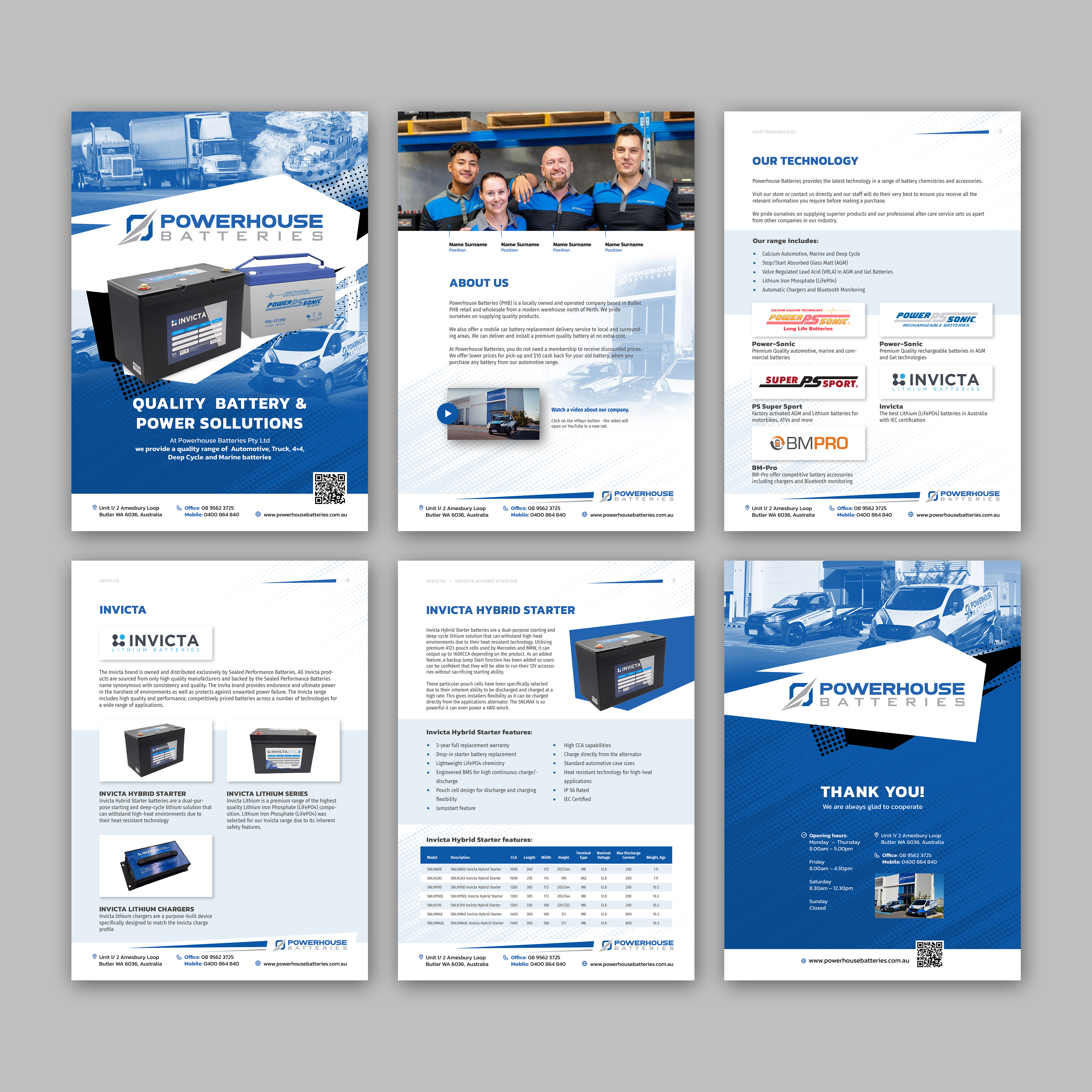 Word Template Design by Oleksandra Den for Powerhouse Batteries Pty Ltd | Design: #28812718
